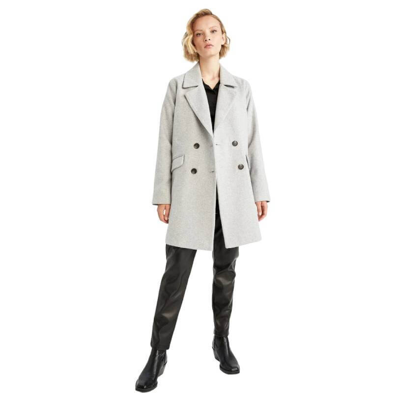 

Пальто DeFacto Regular Fit Winter, серый