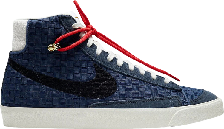 Кроссовки Nike Blazer Mid '77 Vintage 'Sashiko', синий - фото