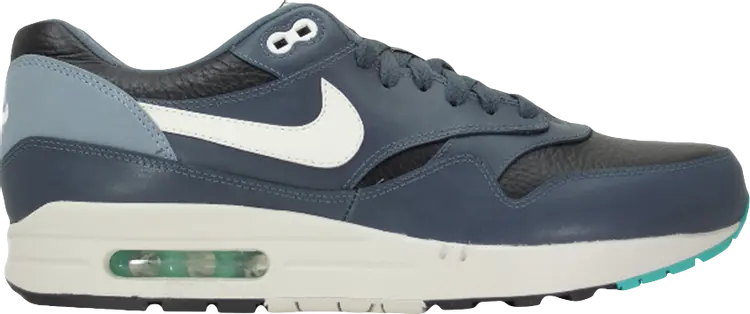 

Кроссовки Nike Air Max 1 Leather 'Black Dark Magnet Grey', черный