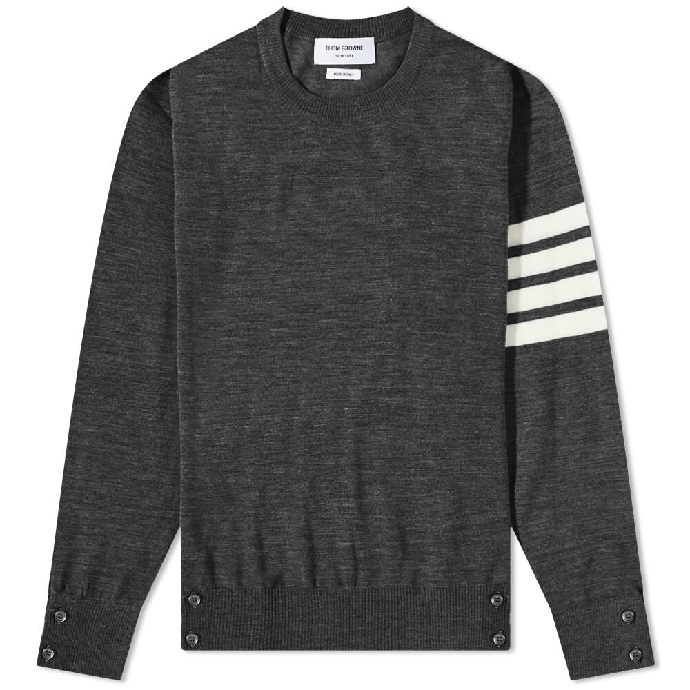 

Джемпер Thom Browne Classic Merino Crew Knit, Серый