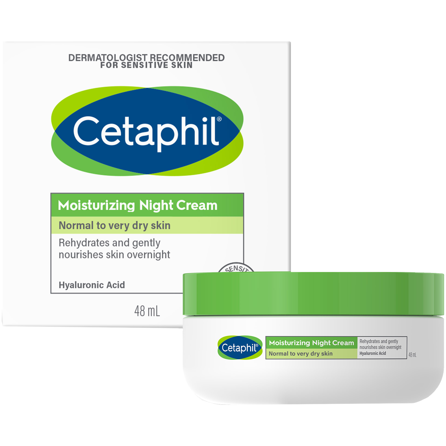 Cetaphil Увлажняющий ночной крем для лица, 48 мл