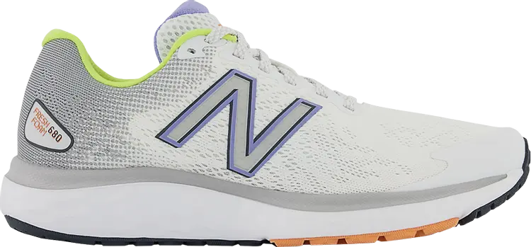 

Кроссовки New Balance Wmns 680v7 Wide 'White Vibrant Violet', белый