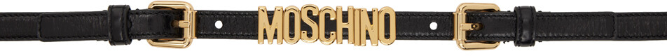 

Черный цепной пояс Moschino
