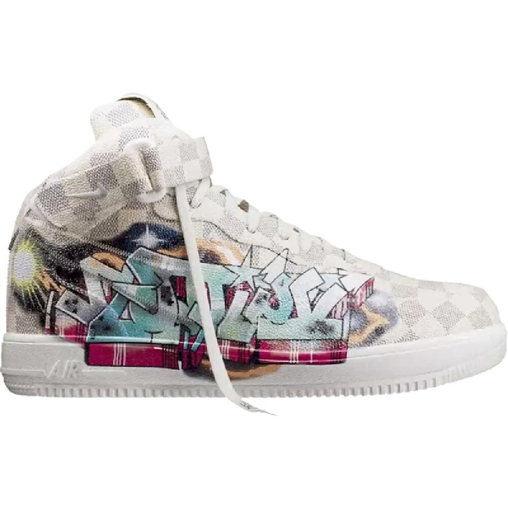 

Кроссовки Louis Vuitton x Air Force 1 Mid, серый/мультиколор