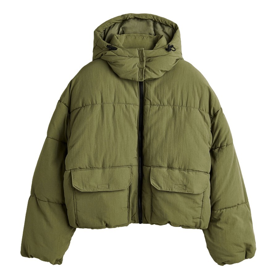 

Куртка утепленная H&M, хаки (Размер M)