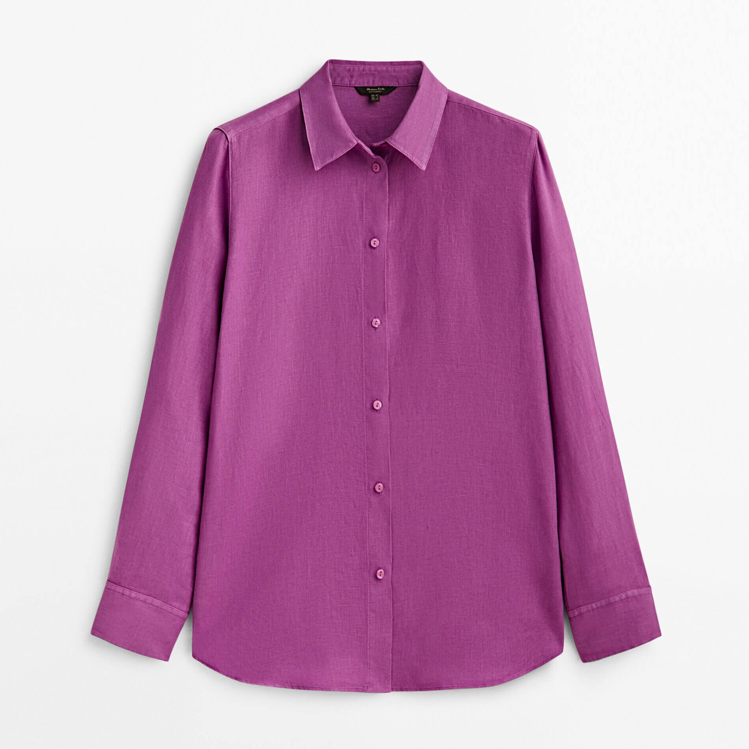 

Блузка Massimo Dutti 100% Linen, фиолетовый