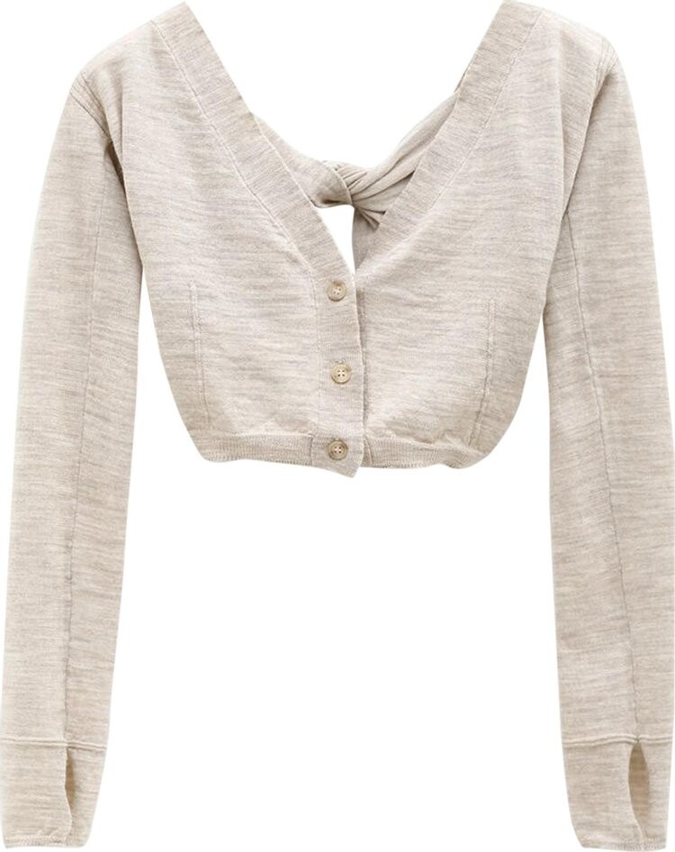 

Кардиган Jacquemus Le Cardigan Soli Beige, кремовый