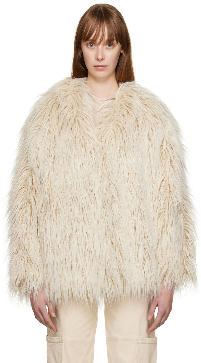 

Куртка из искусственного меха Off-White HALFBOY, Серый