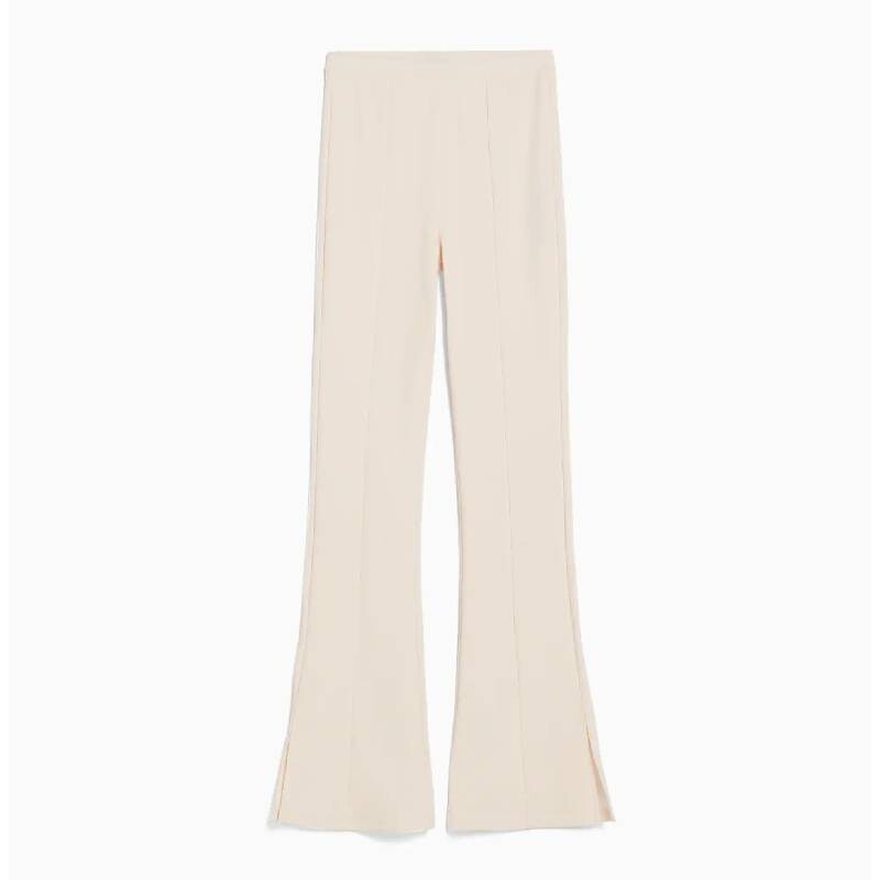 

Брюки Bershka Flared Ottoman, кремовый
