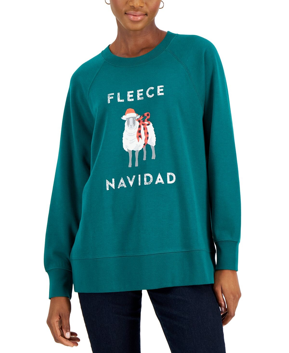 

Толстовка с принтом holiday, созданная для macy's Style & Co, мульти