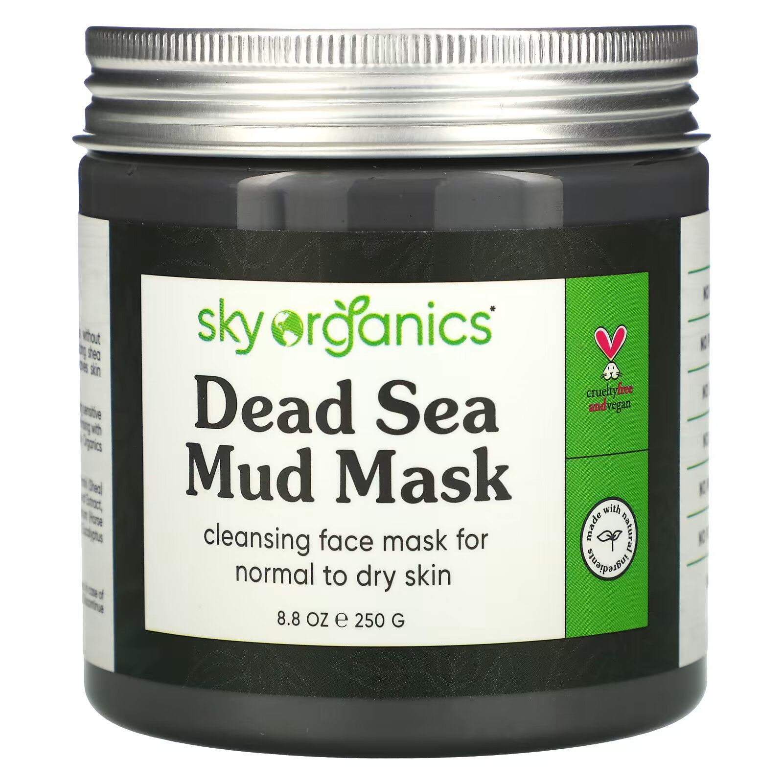 Sky Organics, маска с грязью Мертвого моря, 250 г (8,8 жидк. унции) yeouth маска с грязью мертвого моря 236 г 8 жидк унций