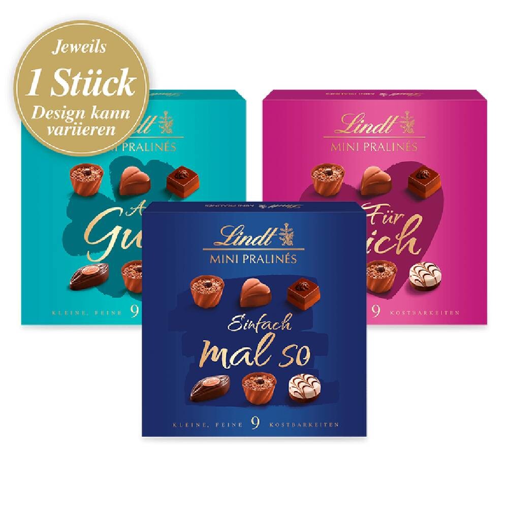 

Конфеты Lindt Mini Pralinés Botschaft, ассорти, 44г