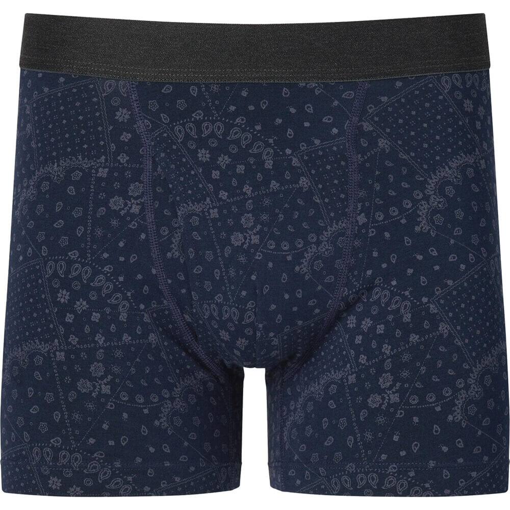 

Боксеры Uniqlo Cotton Printed, темно-синий