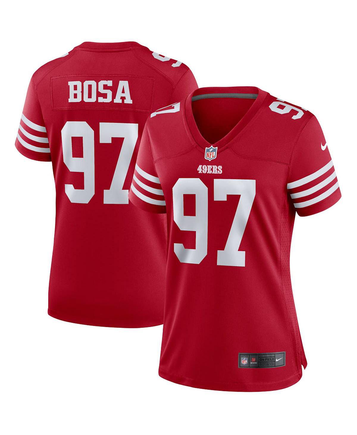 Женская футболка nick bosa scarlet san francisco 49ers player game Nike –  заказать по доступной цене из-за рубежа в «CDEK.Shopping»