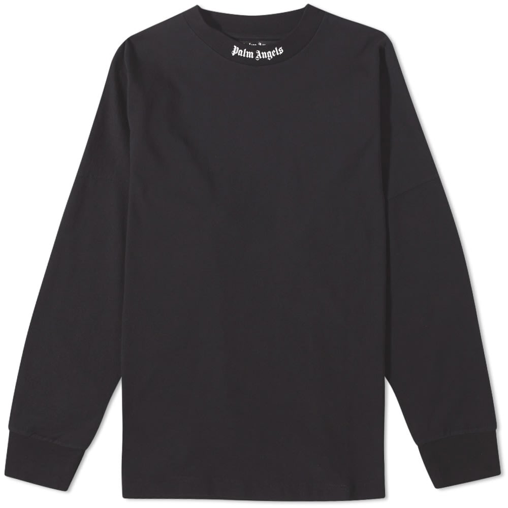 

Футболка Palm Angels Long Sleeve Logo Mock Neck Tee, Серый