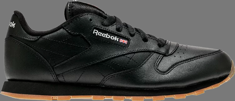 Кроссовки Reebok Classic Leather J, черный первые кроссовки для ходьбы reebok classic цвет core black core black reebok rubber gum