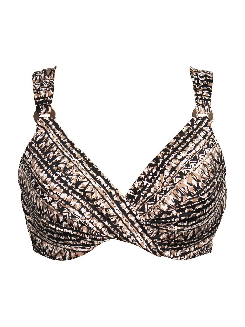

Топ бикини с глубоким вырезом Golden Lynx Miraclesuit Swim, золотой