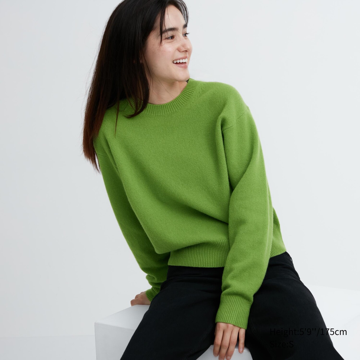 

Свитер Uniqlo женский шерстяной, зеленый