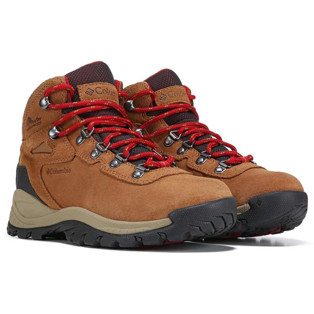 Женские водонепроницаемые походные ботинки Newton Ridge Plus среднего/широкого размера Columbia, цвет elk/mountain red