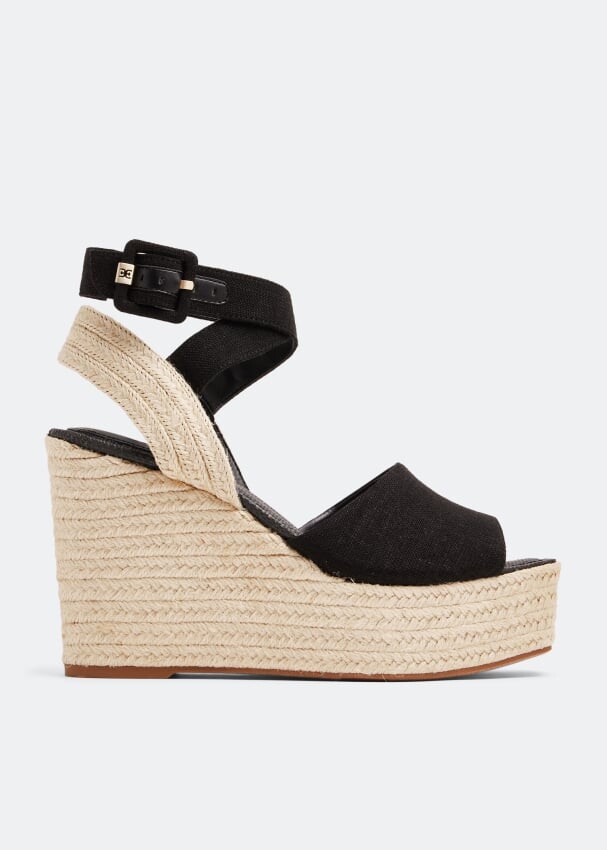 

Эспадрильи SAM EDELMAN Vada wedge espadrilles, черный