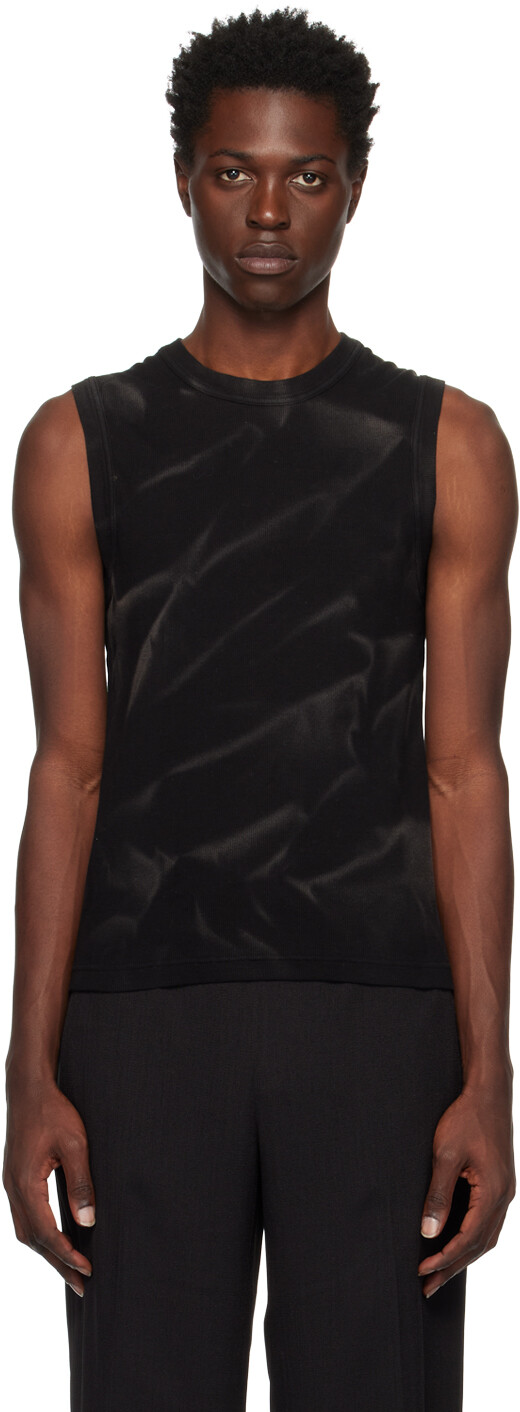 

Черная майка Sunfade из мятой ткани Dion Lee