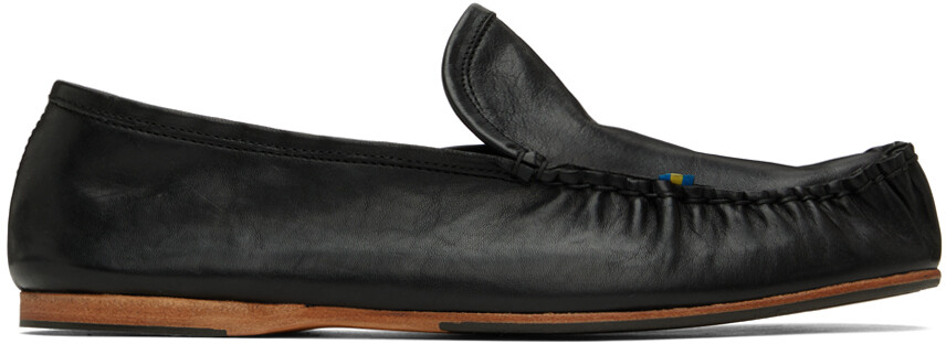 

Черные лоферы без шнурков Acne Studios