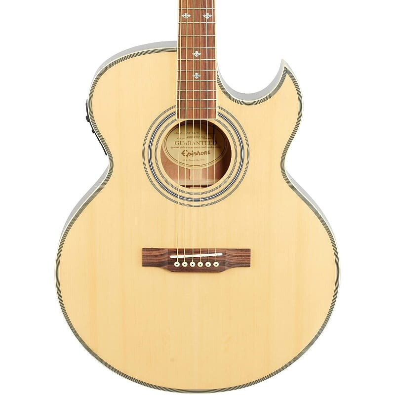 

Epiphone PR5-E Compact Jumbo Акустическая электрогитара в вырезе, натуральный цвет PR5-E Compact Jumbo Cutaway