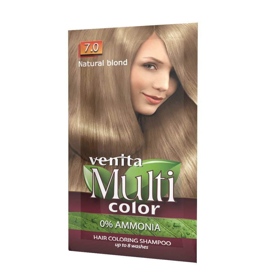 

Venita Оттеночный шампунь MultiColor 7.0 Натуральный блонд 40г