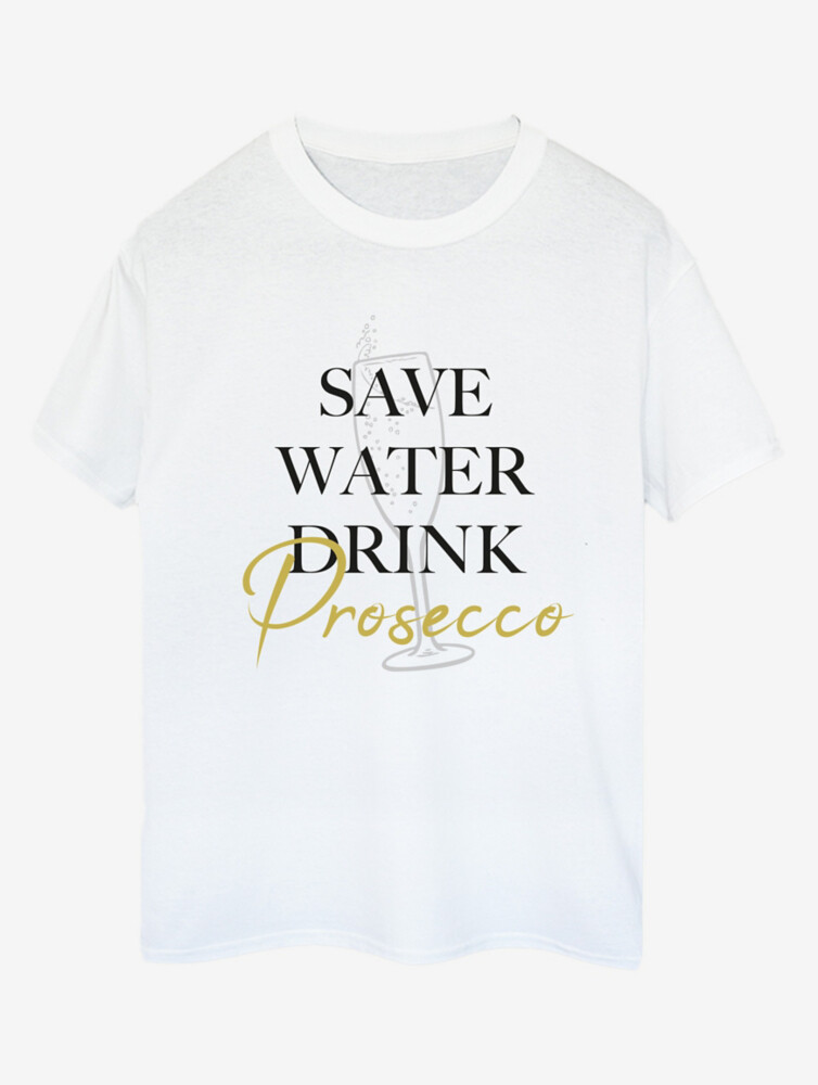 

NW2 Save Water Drink Prosecco AdultSlogan Белая футболка George., белый