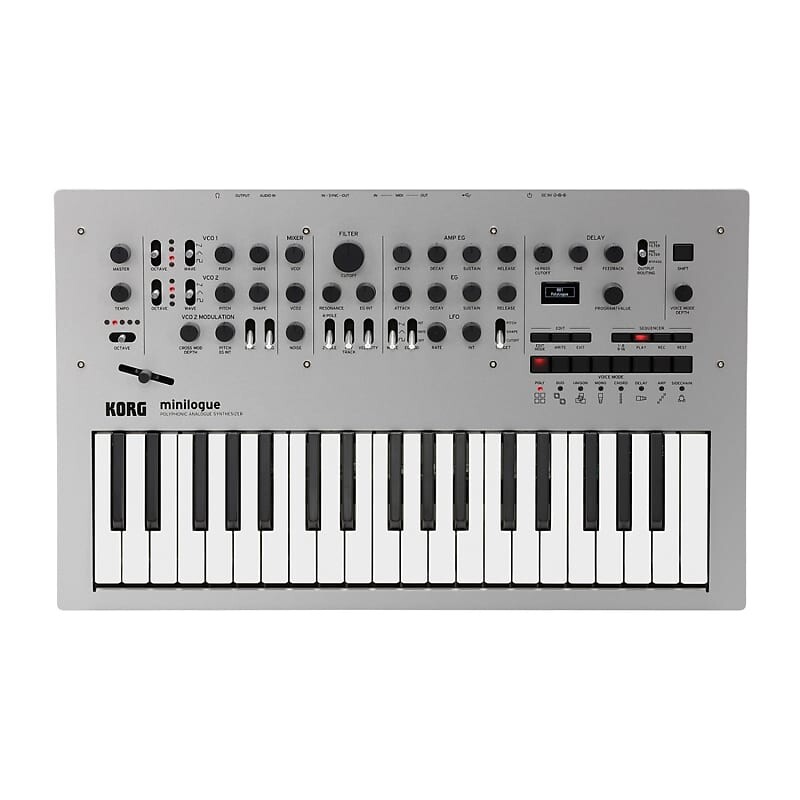 

37-клавишный полифонический аналоговый синтезатор Korg Minilogue KORG minilogue 37-Key Polyphonic Analog Synthesizer