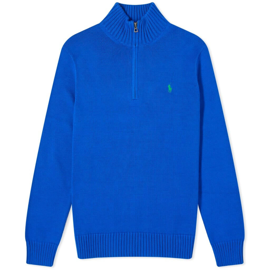 

Джемпер Polo Ralph Lauren Half Zip Knit, синий