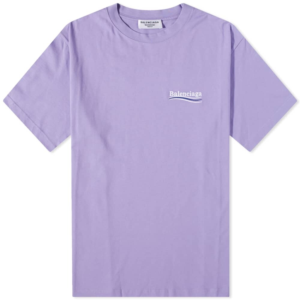 

Футболка Balenciaga Political Campaign Tee, Фиолетовый