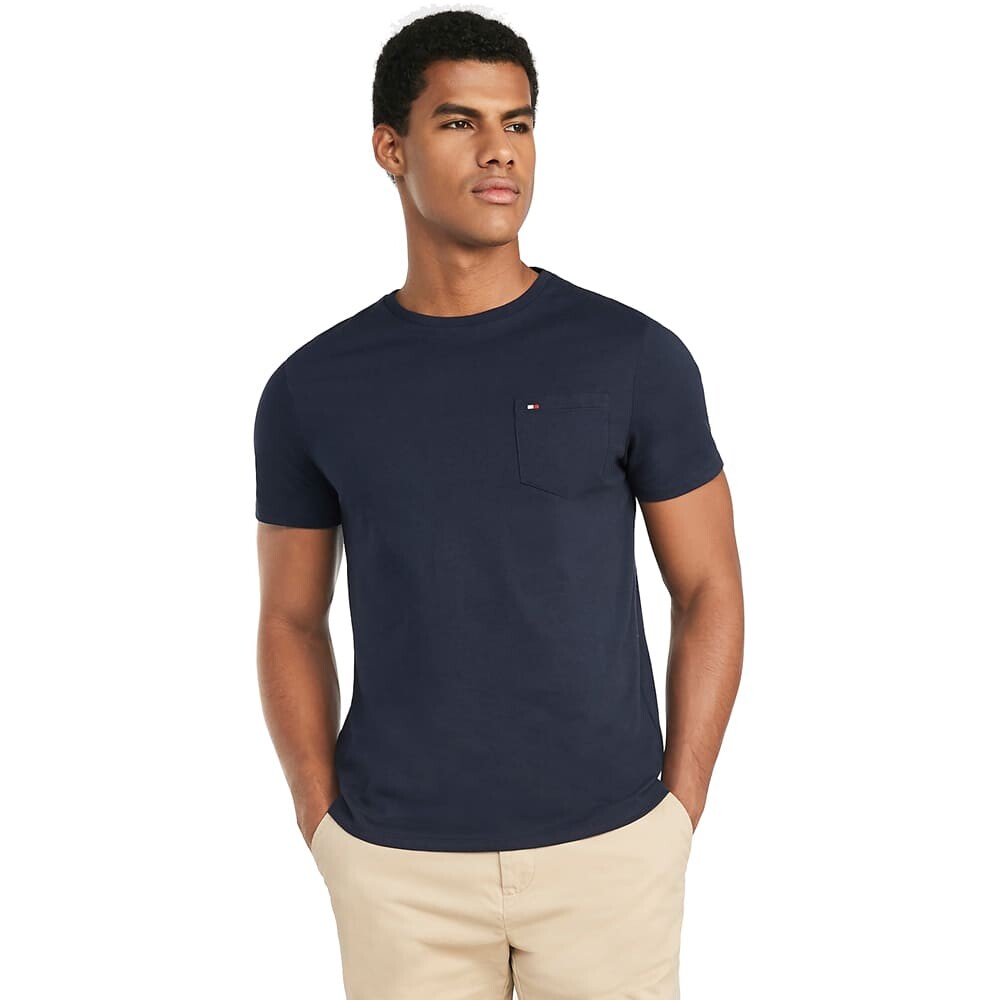 

Футболка Tommy Hilfiger Essential Classic Pocket, темно-синий