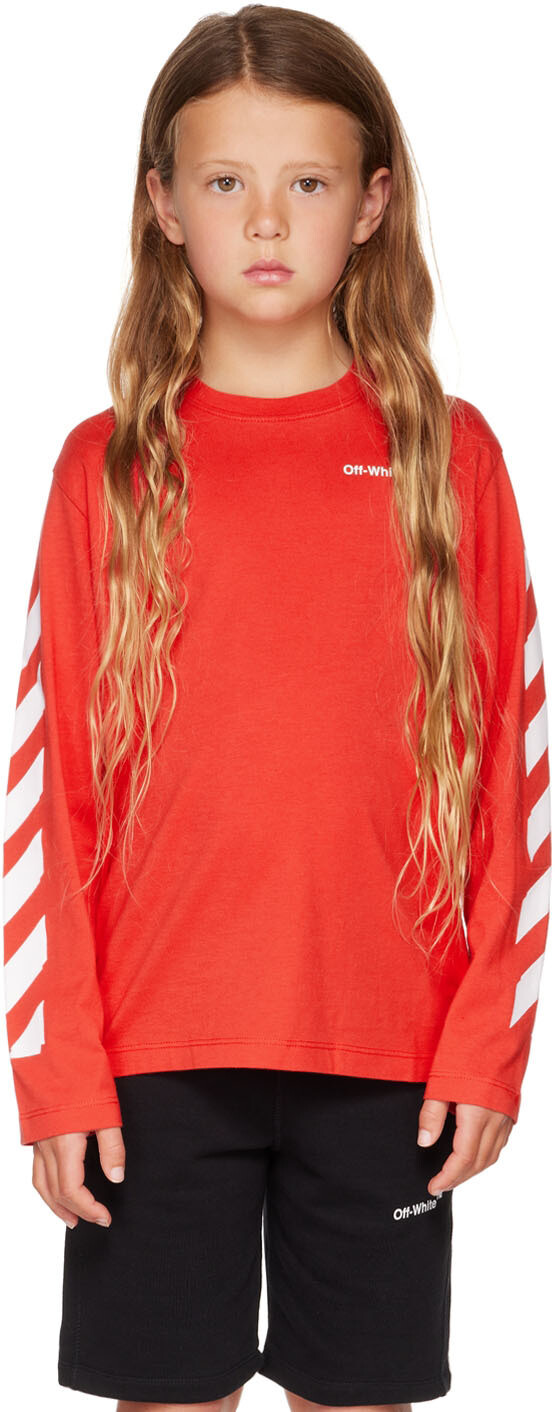 

Детская футболка с длинными рукавами Red Rubber Arrow Off-White