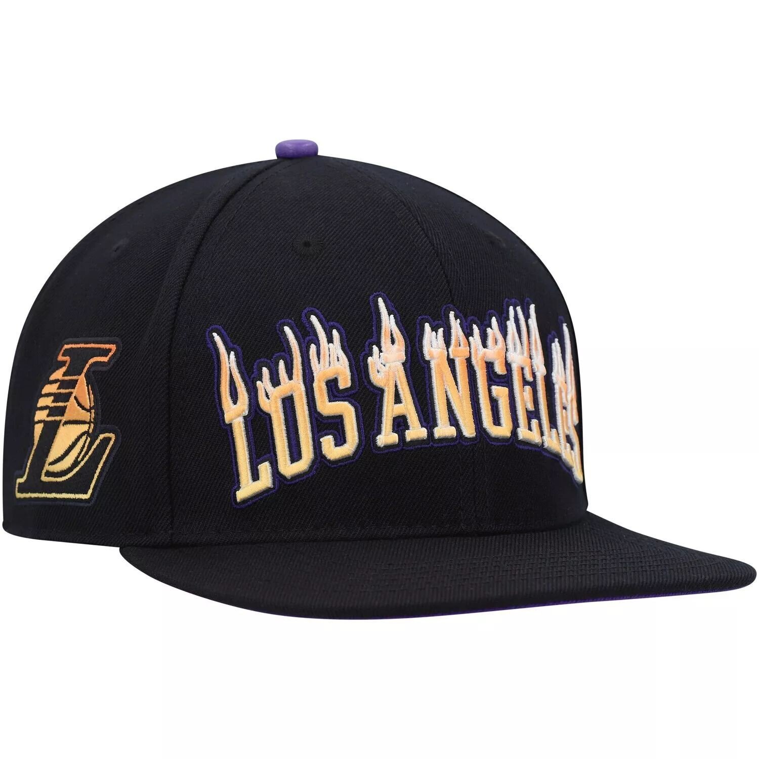 

Мужская бейсболка Pro Standard Los Angeles Lakers Black Flames Snapback