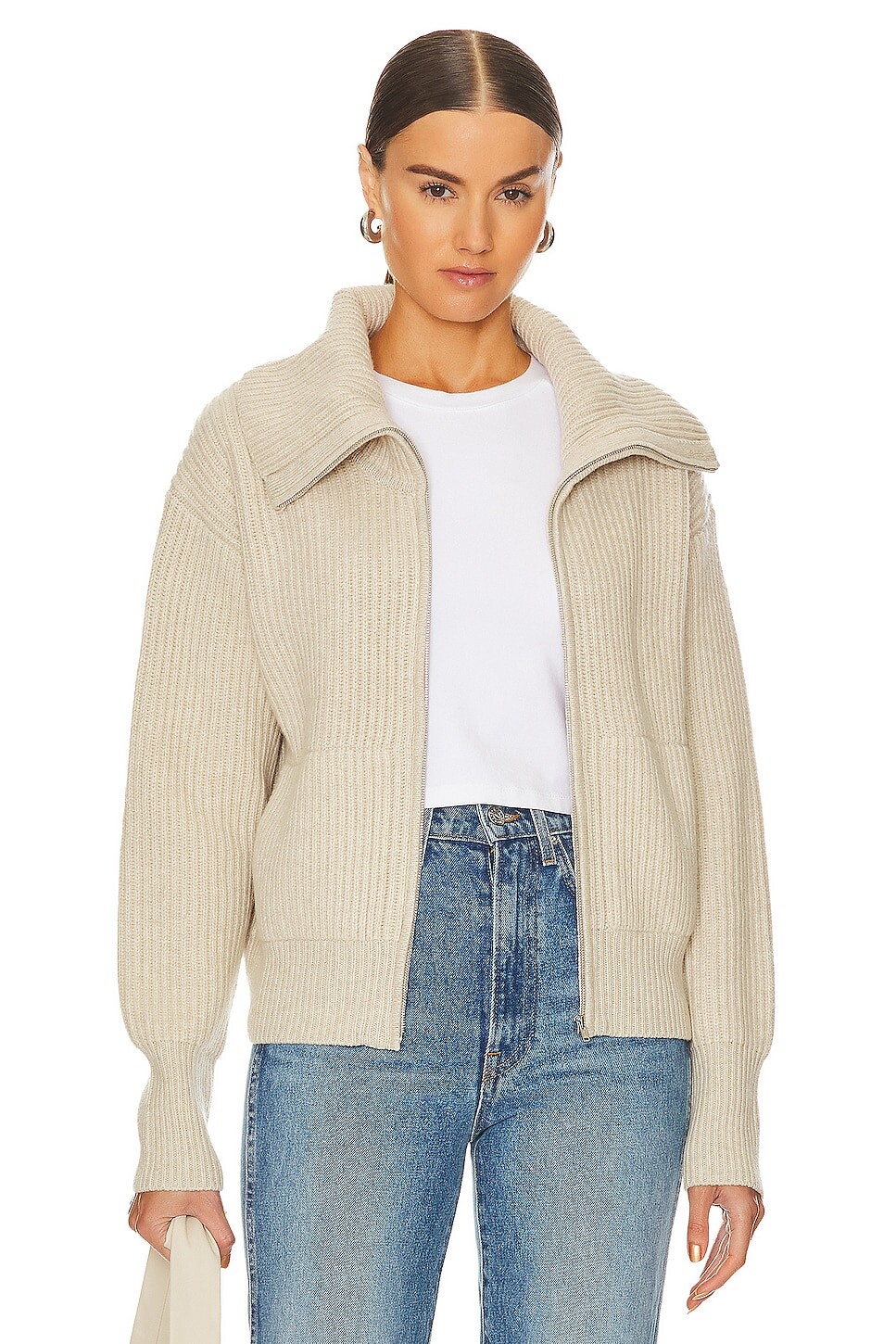 

Куртка White + Warren Zip Up, цвет Bone