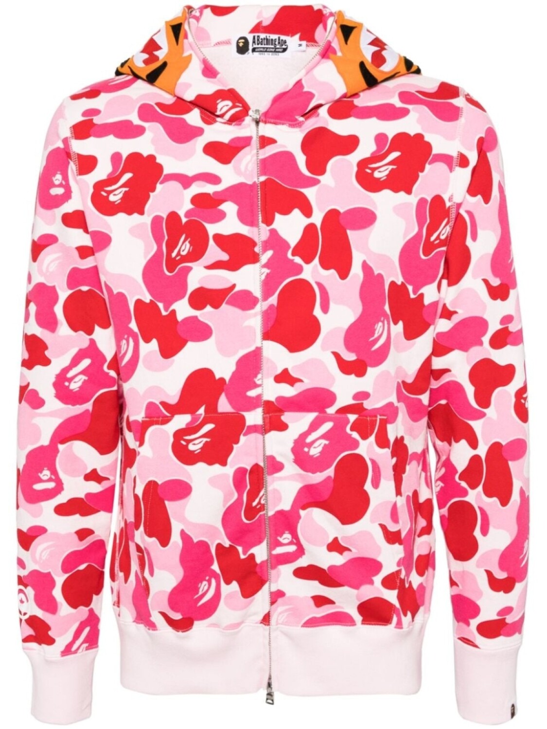 

A BATHING APE куртка ABC Camo с капюшоном, розовый