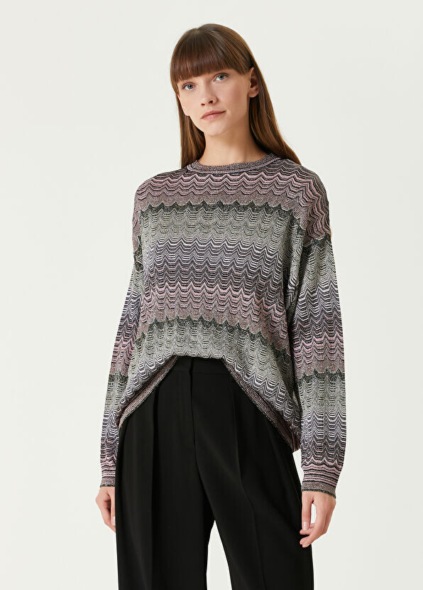 

Свитер с геометрическим узором Missoni, мультиколор