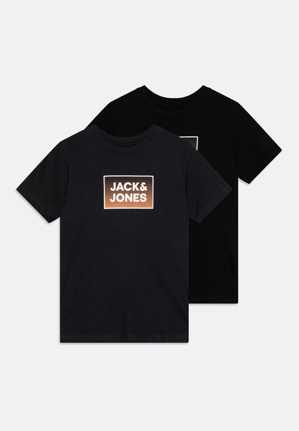 

Футболка с принтом JJSTEEL TEE 2 PACK Jack & Jones Junior, цвет black/dark navy