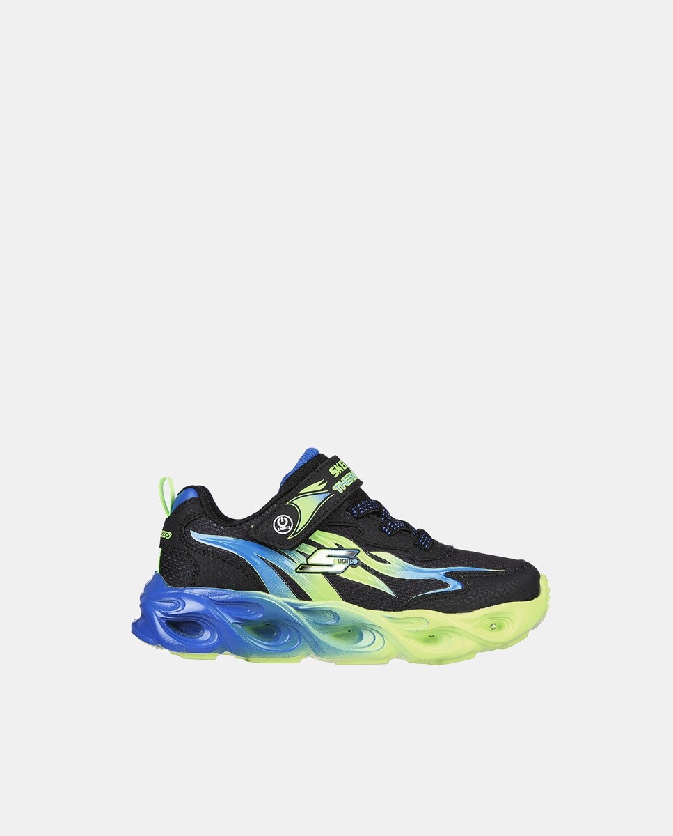 

Детские низкие кроссовки S Lights Thermo Flash с подсветкой Skechers, черный