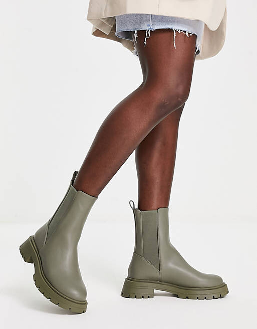 

Массивные ботинки челси цвета хаки ASOS DESIGN Alfie