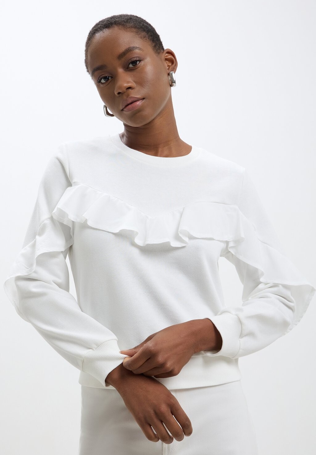 

Свитер Maglione Con Rouches Calliope, белый