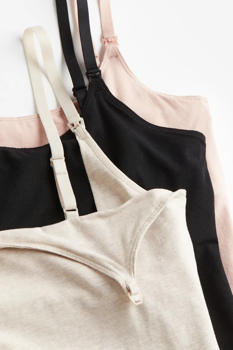 

Майки для кормления, 3 шт H&M, розовый