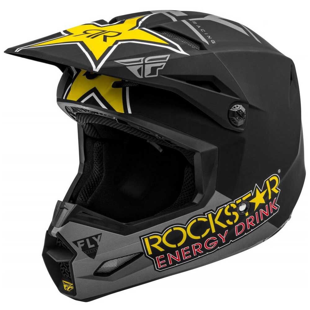 

Шлем для мотокросса Fly Racing Kinetic 2021, черный