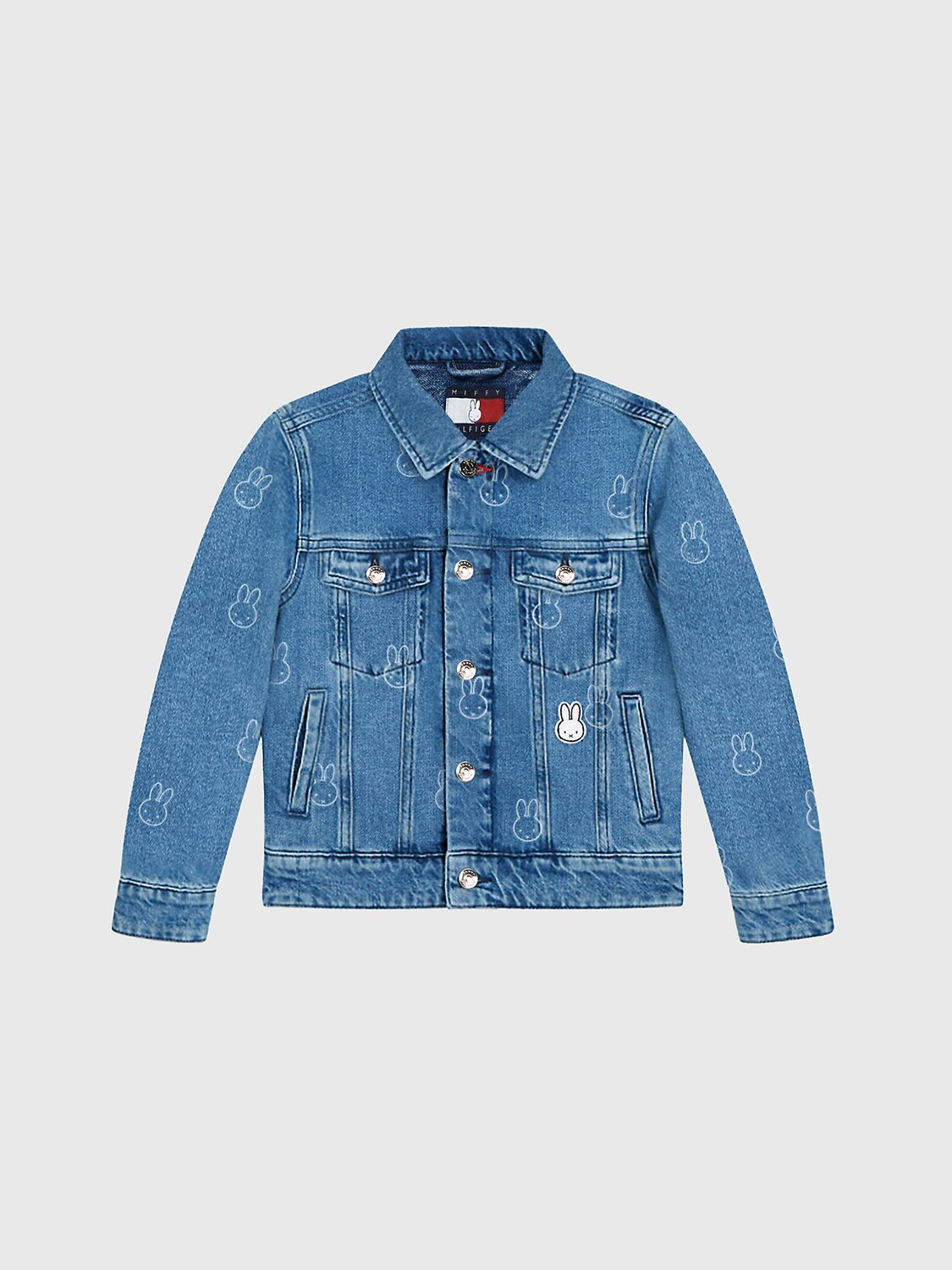 

Джинсовая куртка tommyxmiffy Tommy Hilfiger, джинсовая ткань среднего размера