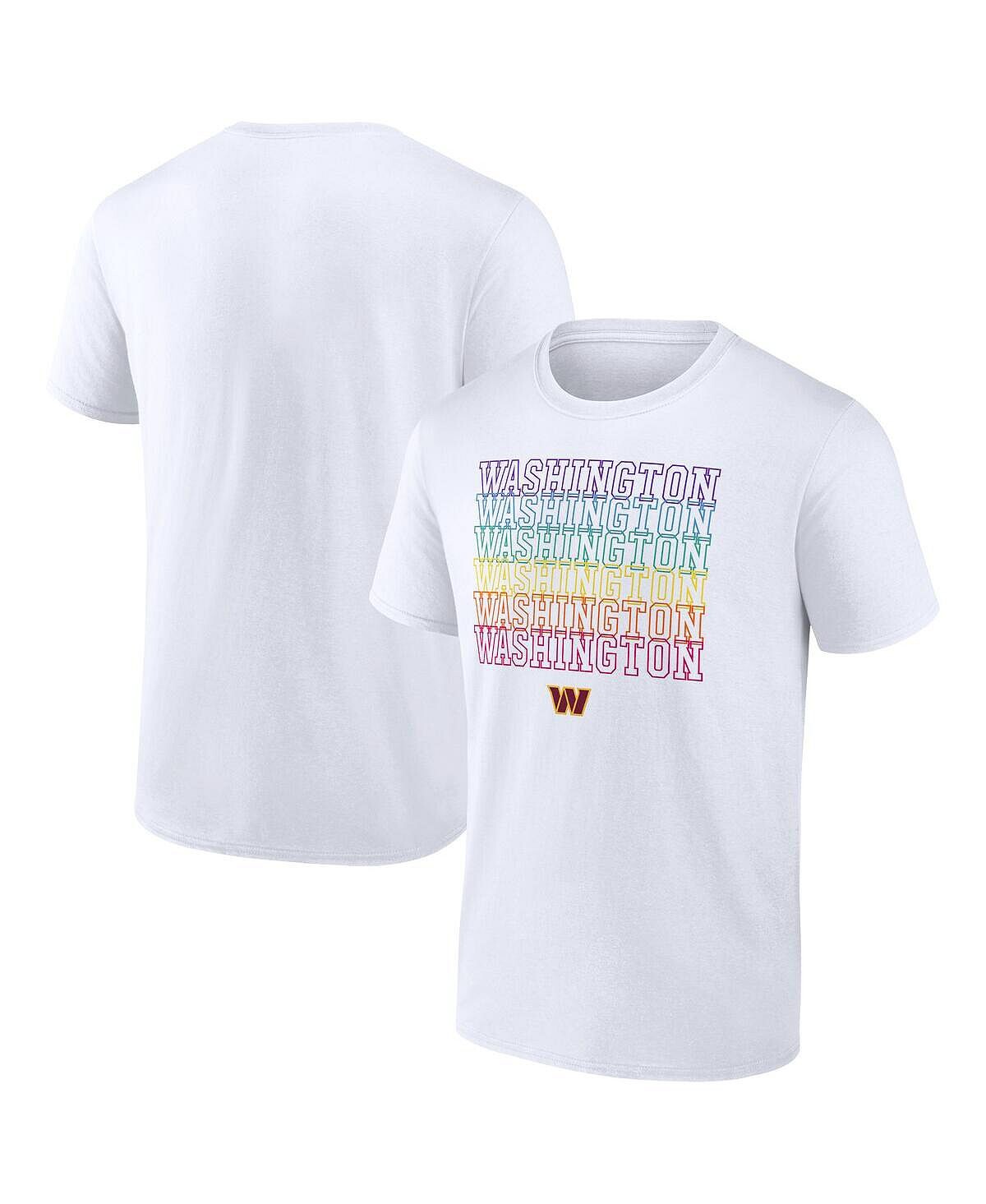 

Мужская белая фирменная футболка washington commanders city pride team Fanatics, белый