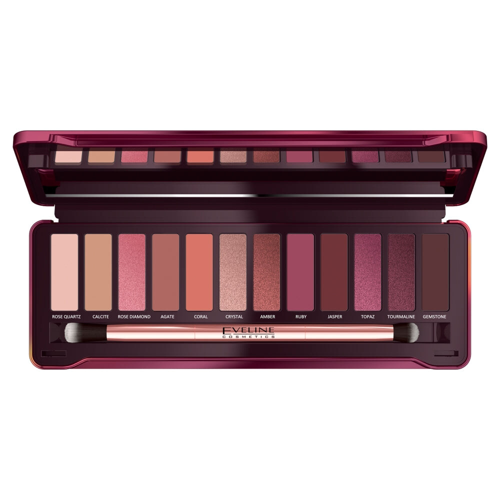 

Eveline Cosmetics Ruby Glamour Eyeshadow Palette палетка из 12 теней для век