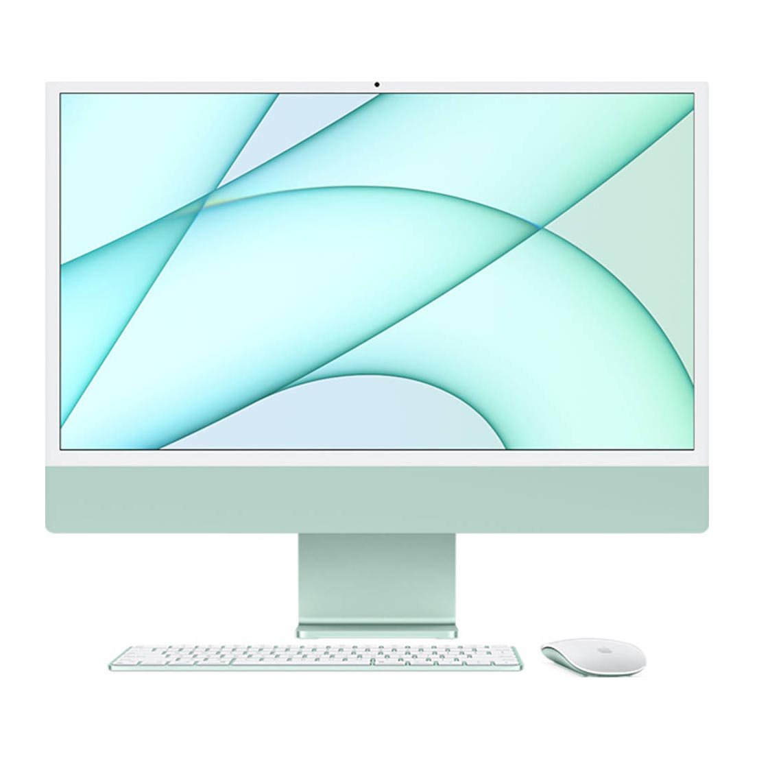 Моноблок Apple iMac 24'' M1 (2021), 8 CPU/8 GPU, 8ГБ/512ГБ, Gigabit Ethernet, Зеленый, английская клавиатура - фото