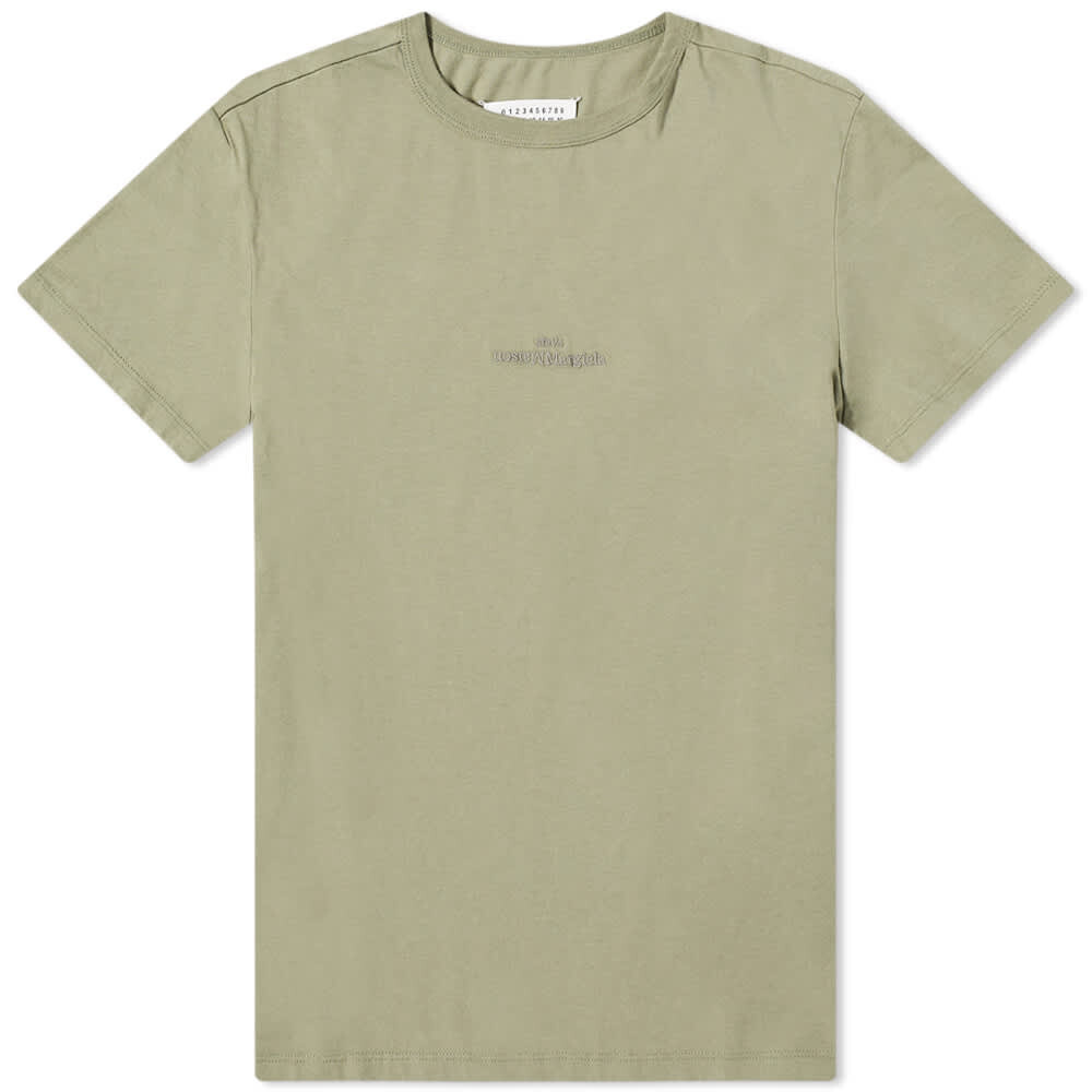

Футболка Maison Margiela Embroidered Tonal Text Logo Tee