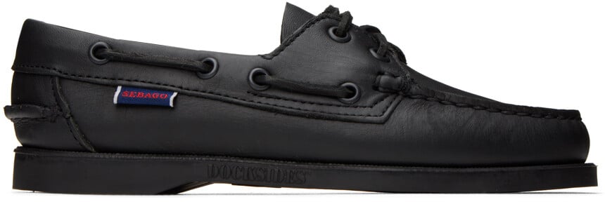 

Оксфорды Black Docksides Sebago